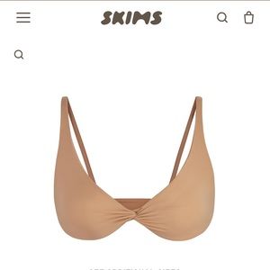 SKIMS Fits Everybody Skimpy Scoop Bralette - color sienna